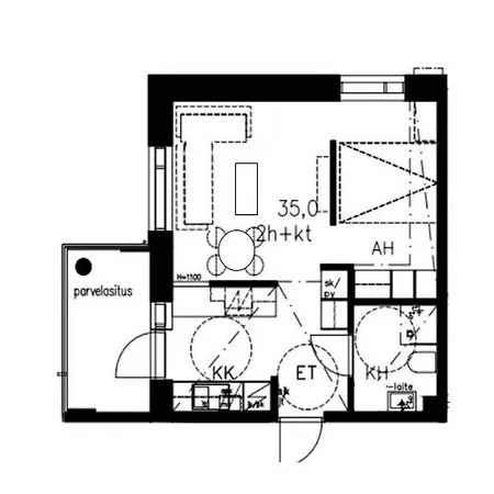 Appartement Uusi Kaksio Autopaikalla
